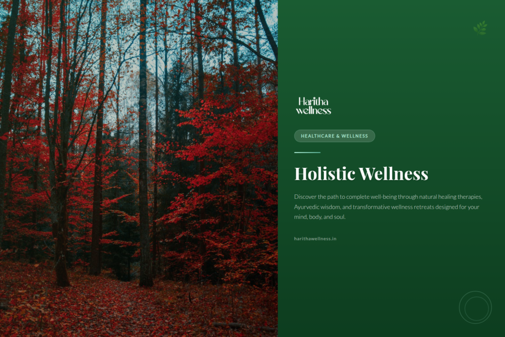 Serene wellness retreat with yoga mat and Ayurvedic oils in soft morning light