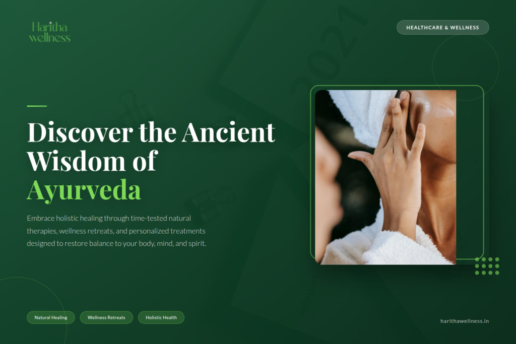 Individual practicing yoga in a serene Ayurvedic spa setting