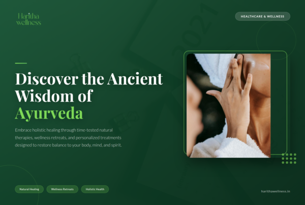 Individual practicing yoga in a serene Ayurvedic spa setting