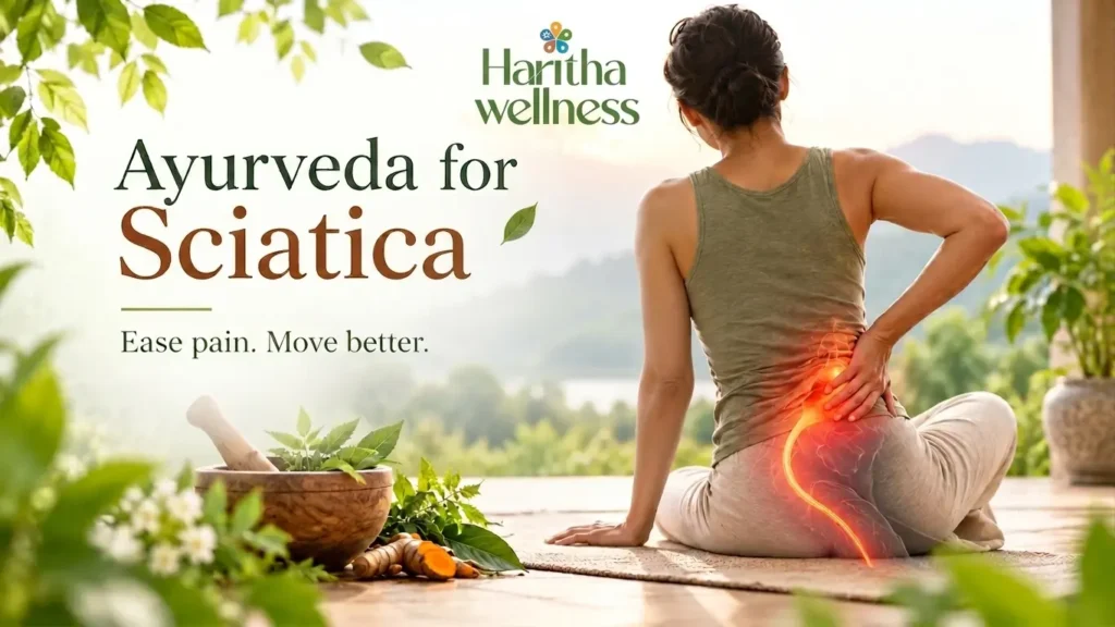 Ayurveda for sciatica pain numbness and mobility support at Haritha Wellness