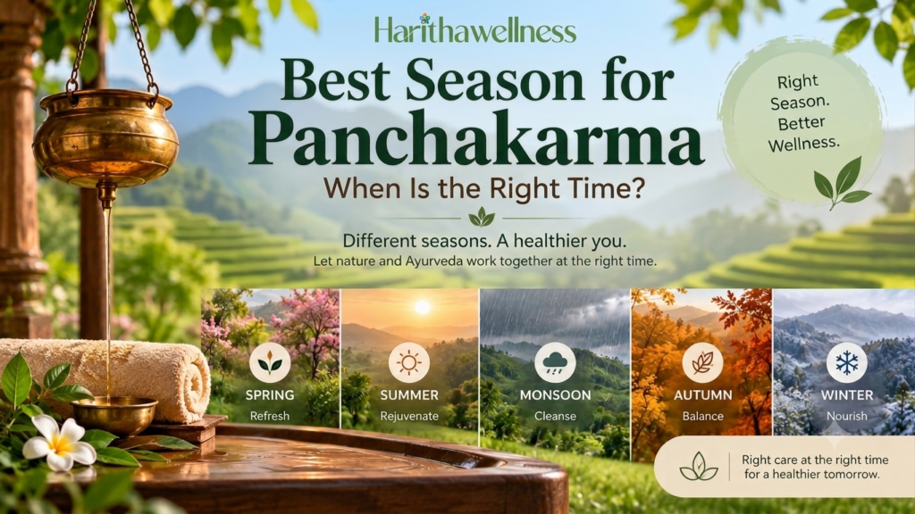 Best season for Panchakarma treatment at Haritha Wellness near Hyderabad