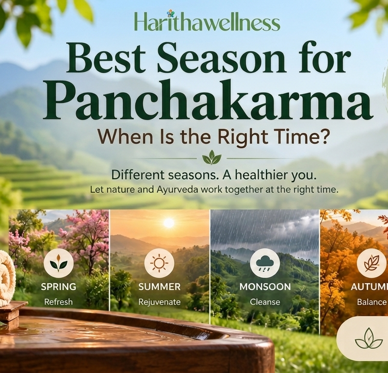 Best season for Panchakarma treatment at Haritha Wellness near Hyderabad